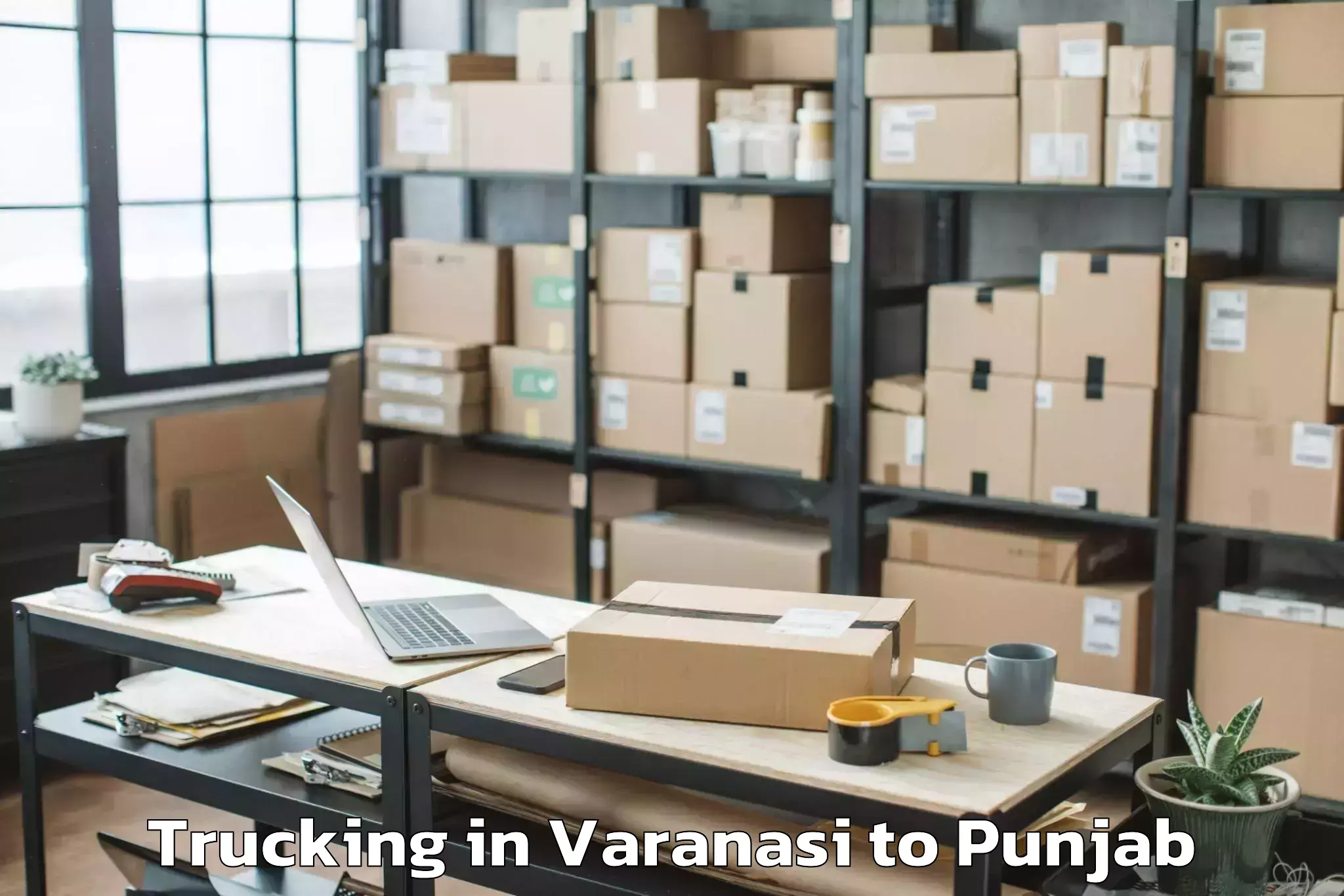 Top Varanasi to Ludhiana Trucking Available